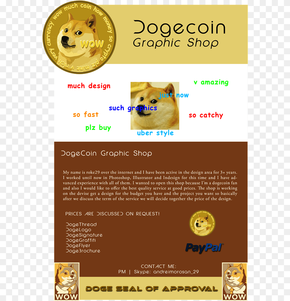 Dogecoin Graphic Shop My Shibe Is Your Shibe Rectangle Magnet, Advertisement, Poster, Canine, Dog Free Png Download