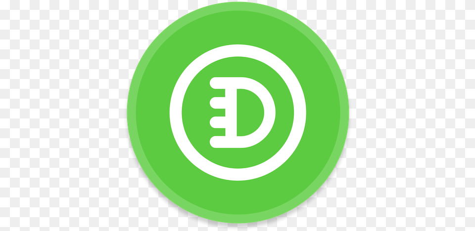 Dogecoin Icon Circle, Green, Logo, Disk Free Png Download