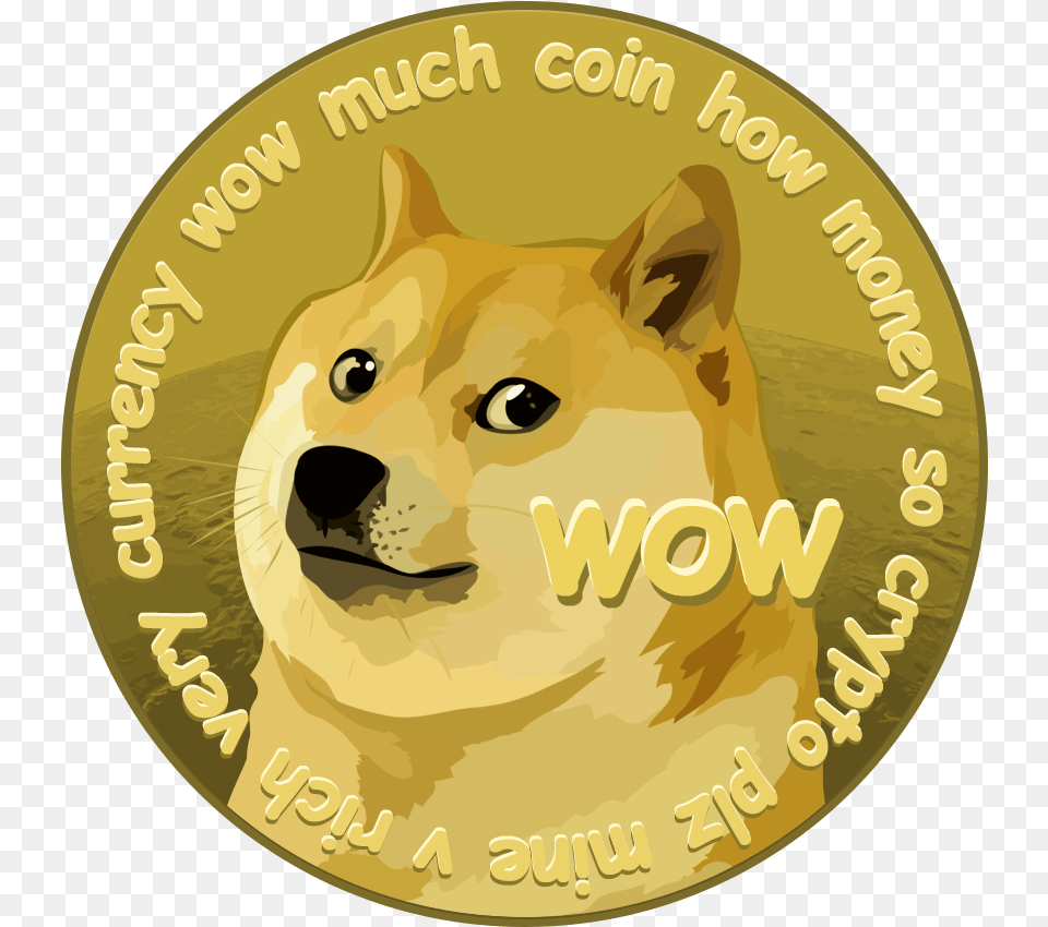 Dogecoin Logo Doge Crypto, Gold, Coin, Money, Person Png Image