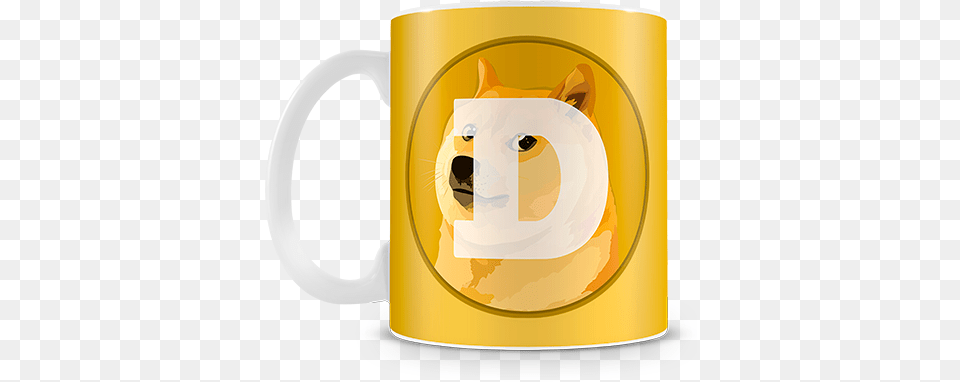 Dogecoin Mug Dogecoin Cryptocurrency Logo, Cup, Beverage, Coffee, Coffee Cup Free Transparent Png