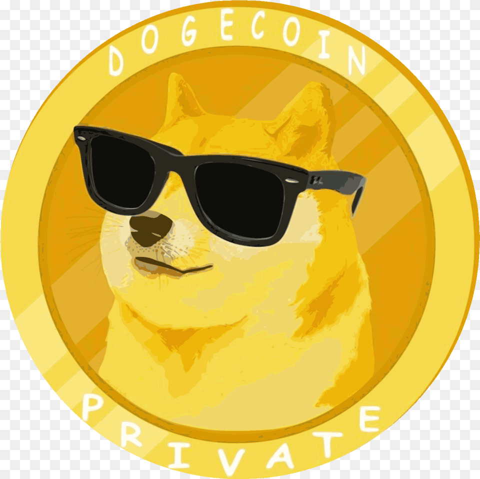 Dogecoin Private Dogecoin, Accessories, Sunglasses, Adult, Male Free Png Download