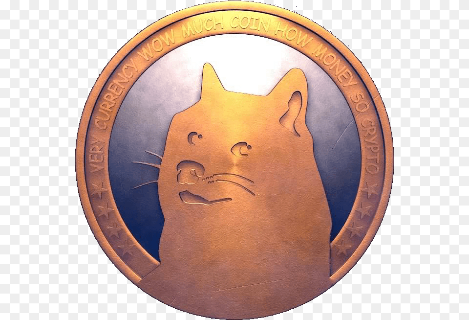 Dogecoin Transparent Tabby Cat, Coin, Money Png