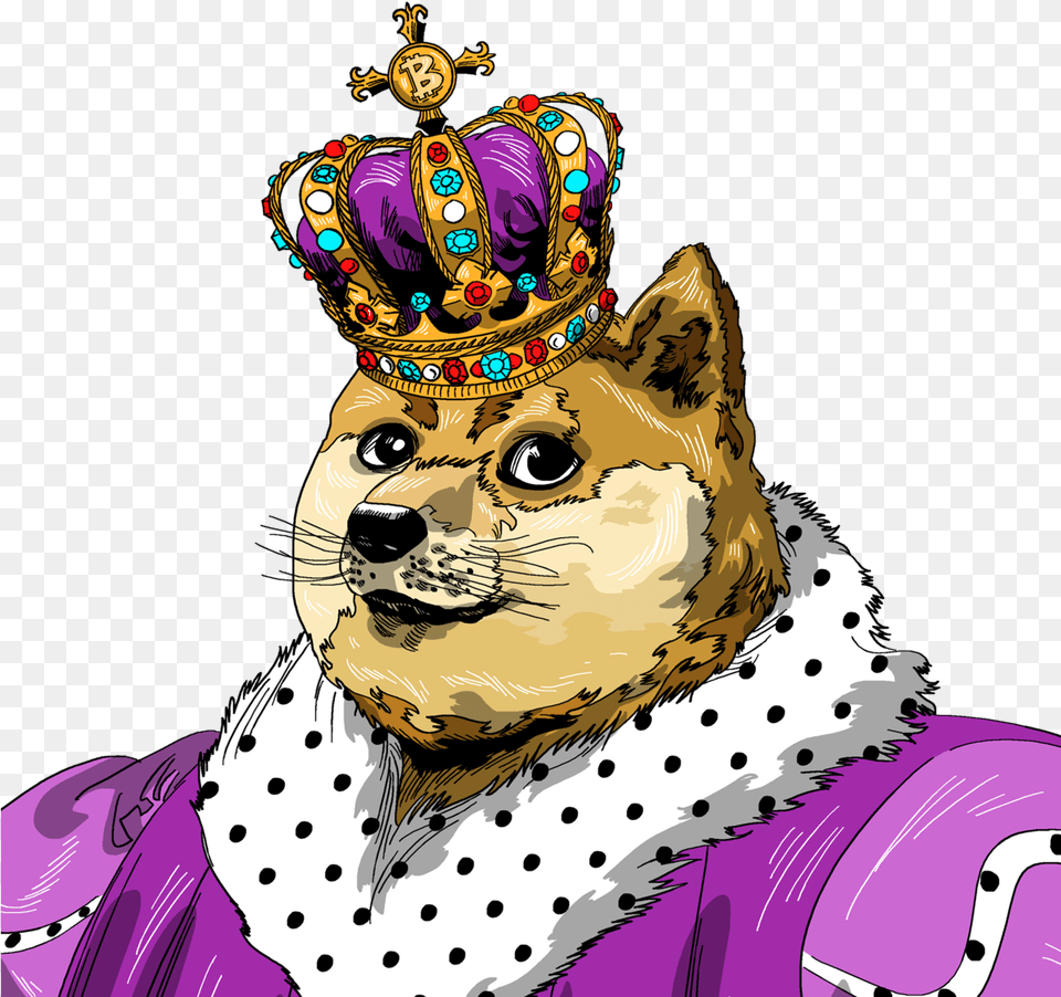 Dogelord Cryptocurrency Apparel U2013 Dogelordcom Doge Wearing A Crown, Accessories, Jewelry, Person, Woman Free Transparent Png