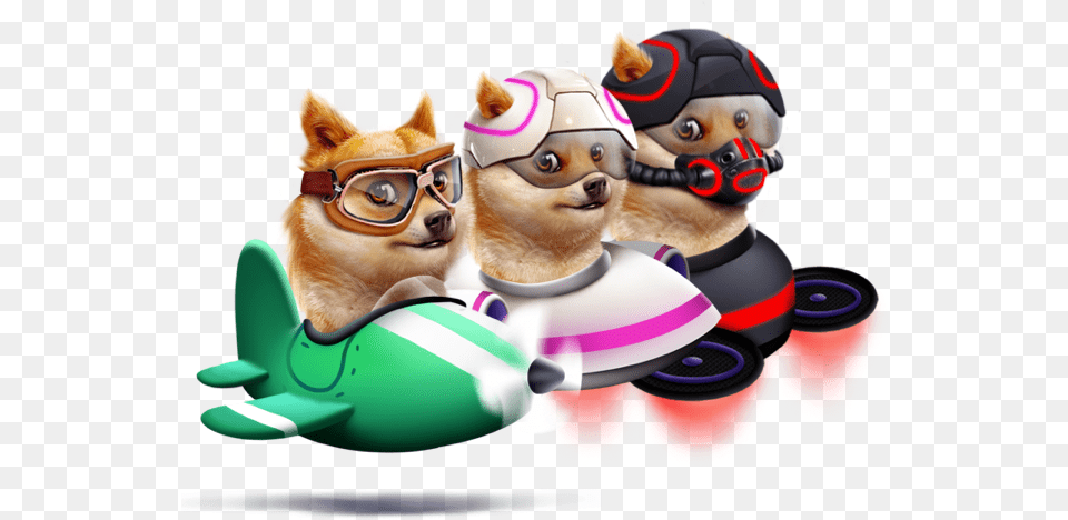 Dogeteam Spacedoge Io, Figurine, Face, Head, Person Free Transparent Png