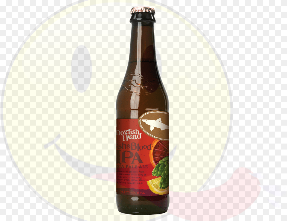 Dogfish Head Flesh Amp Blood Ipa Beer Bottle, Alcohol, Beer Bottle, Beverage, Liquor Png