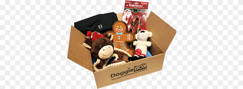 Doggie Box Cardboard Box, Plush, Toy, Carton, Teddy Bear Free Png