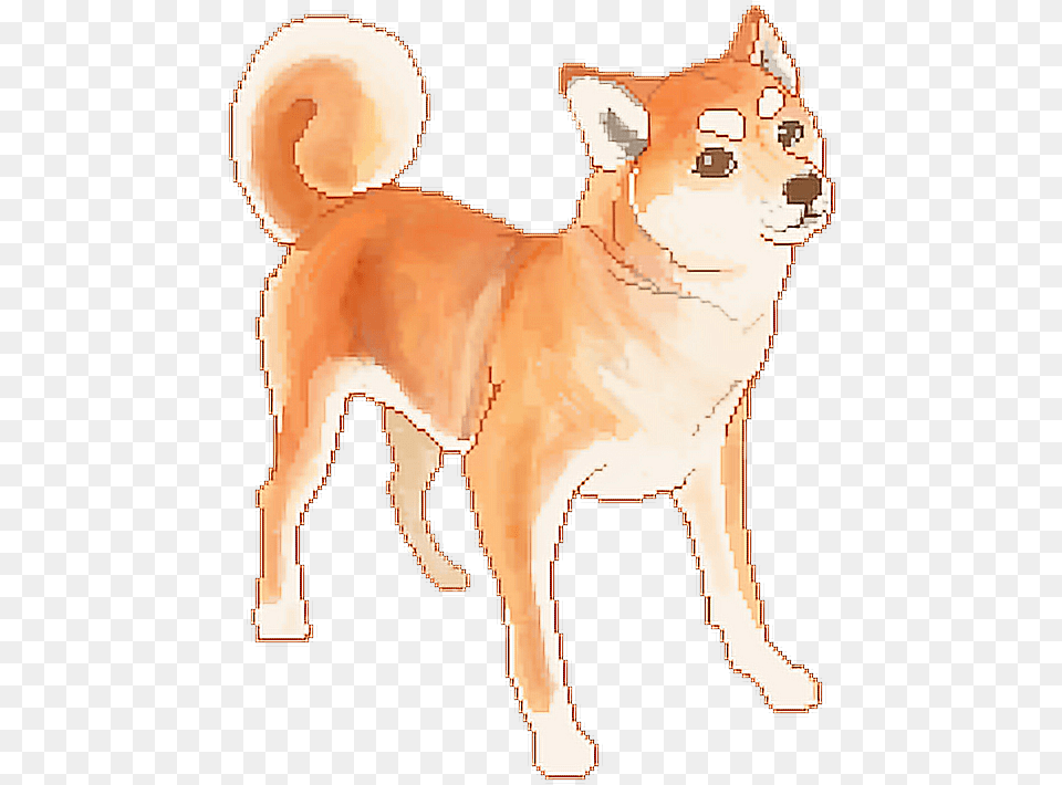 Doggo Dog Shiba Pixelart Shiba Inu Pixel Art, Baby, Person, Animal, Canine Free Png Download