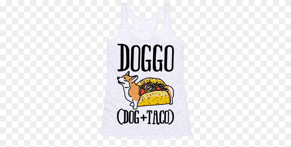 Doggo Racerback Tank Tops Lookhuman, Clothing, Tank Top, Person Free Png Download