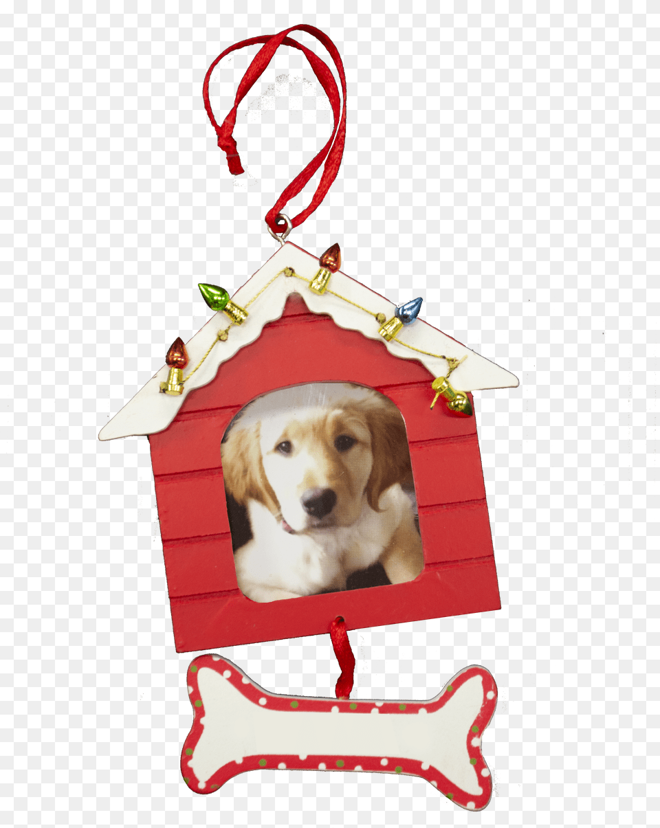 Doghouse Ornament Red Polka Dot Png