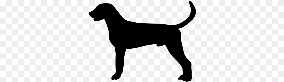 Dogs Clipart Silhouette Hound Dog Vector, Gray Png Image