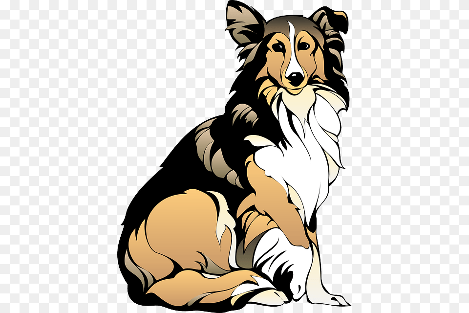 Dogs Sitting Cliparts, Animal, Canine, Collie, Dog Free Png Download