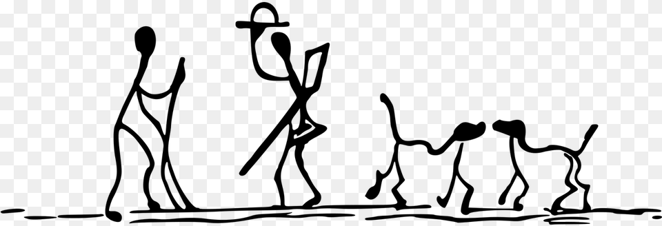 Dogstickstick Figurestick Peoplewalkwalkingfree Walking Stick Figure Animal, Gray Free Png
