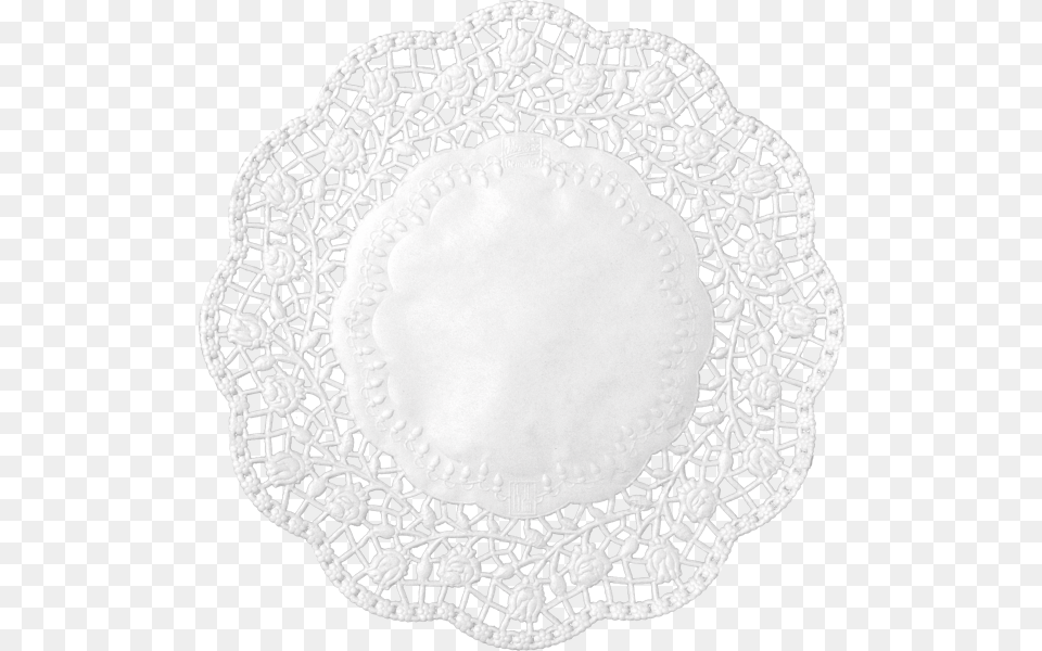 Doilies Rose White, Lace Free Transparent Png