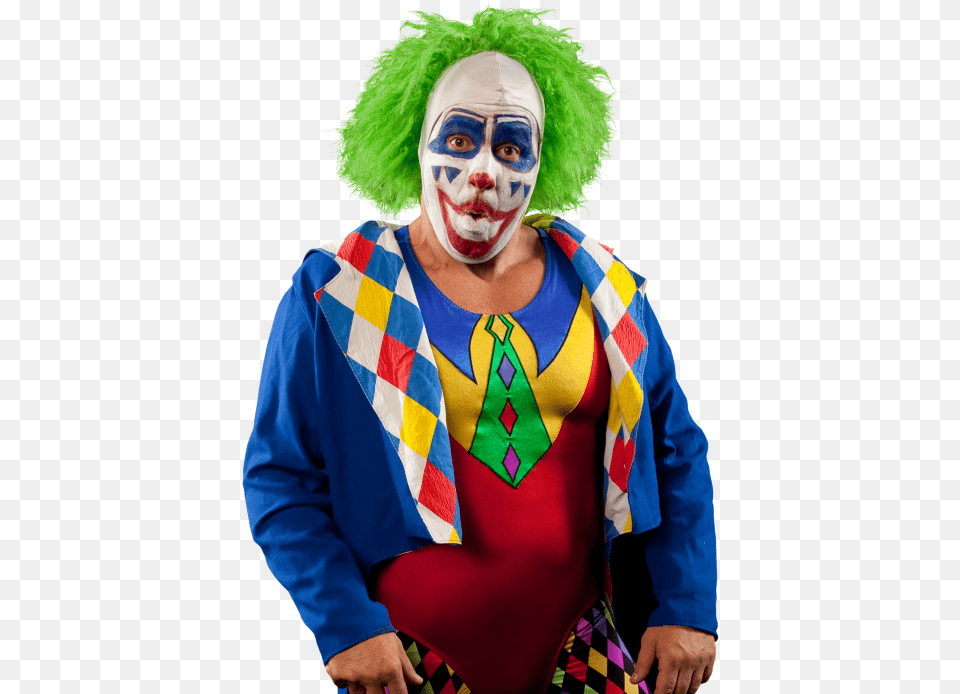 Doink The Clown Pro Doink The Clown, Adult, Female, Performer, Person Png Image