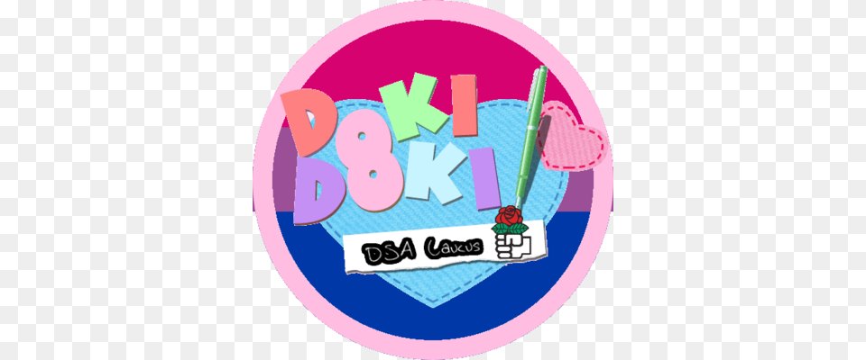 Doki Doki Dsa Caucus Eldistemastodon Ddlc Symbol, Sticker, Birthday Cake, Cake, Cream Png