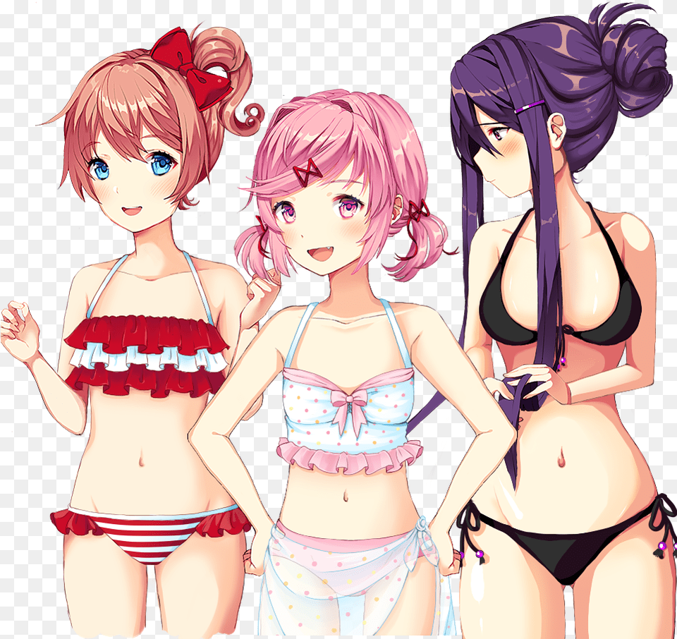 Doki Doki Literature Club Beach, Book, Comics, Publication, Adult Free Png