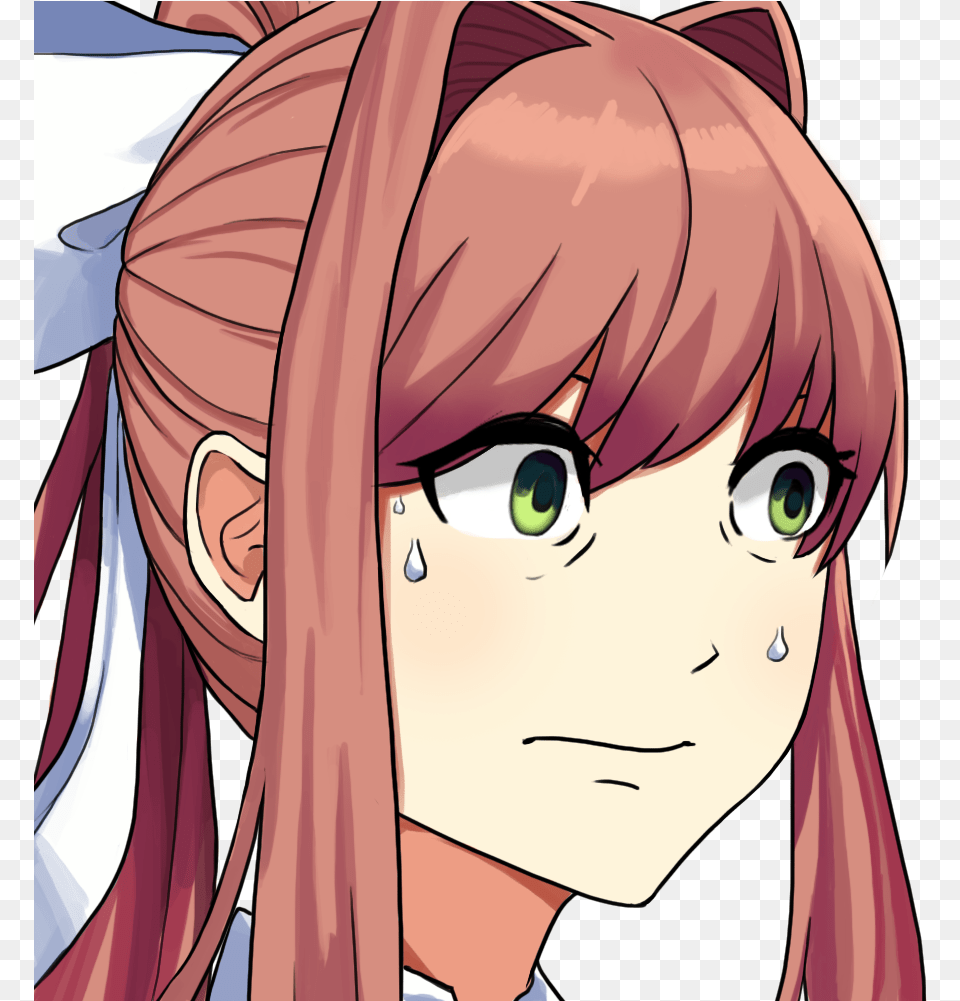 Doki Doki Literature Club Emotes, Publication, Book, Comics, Woman Png