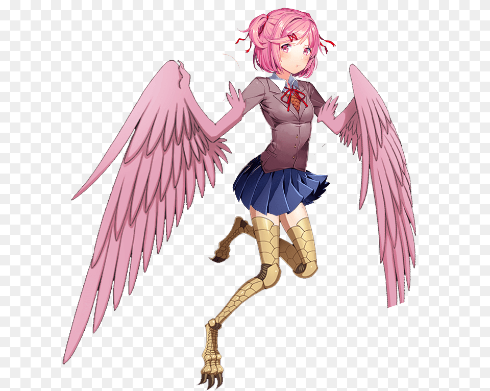 Doki Doki Literature Club Fictional Character Anime Doki Doki Literature Club Natsuki, Publication, Book, Comics, Adult Free Transparent Png