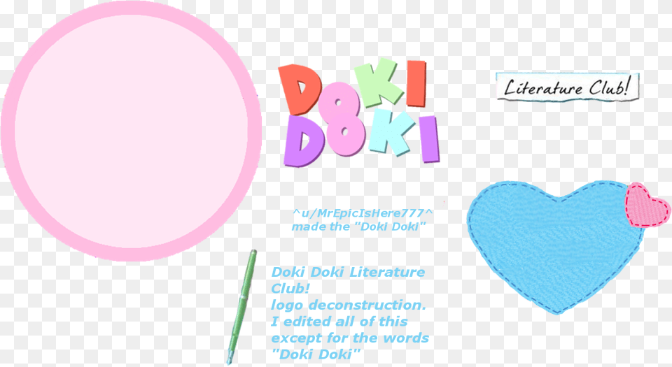 Doki Doki Literature Club Logo Advertisement, Poster, Astronomy, Moon Free Transparent Png
