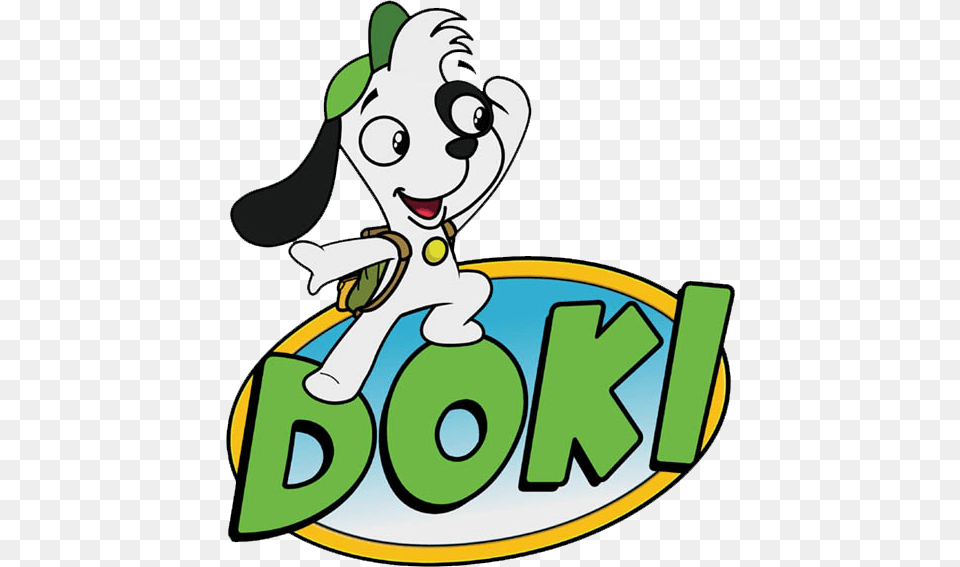 Doki Doki Logo, Cartoon, Face, Head, Person Png Image