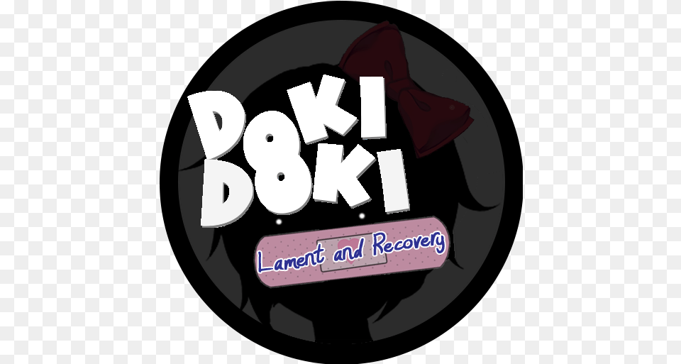 Doki Lament And Recovery Doki Doki Exit Music Logo, Sticker, Text, Nature, Outdoors Free Png Download