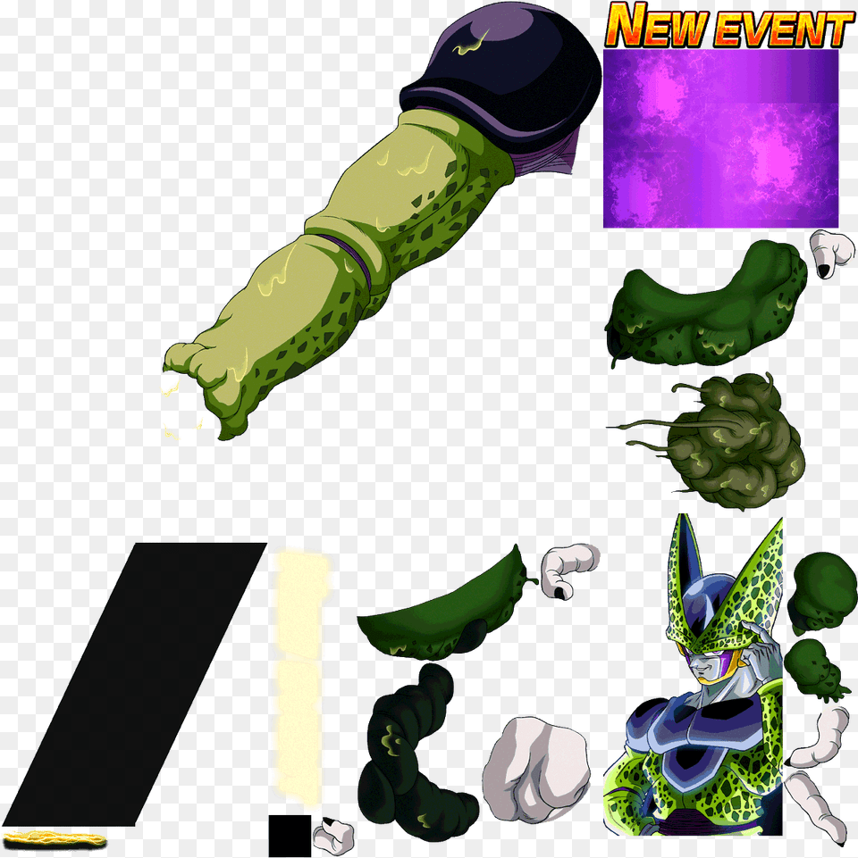 Dokkan Assets But Merry Wavesquad Cell Dokkan Assets, Green, Adult, Flower, Male Free Transparent Png
