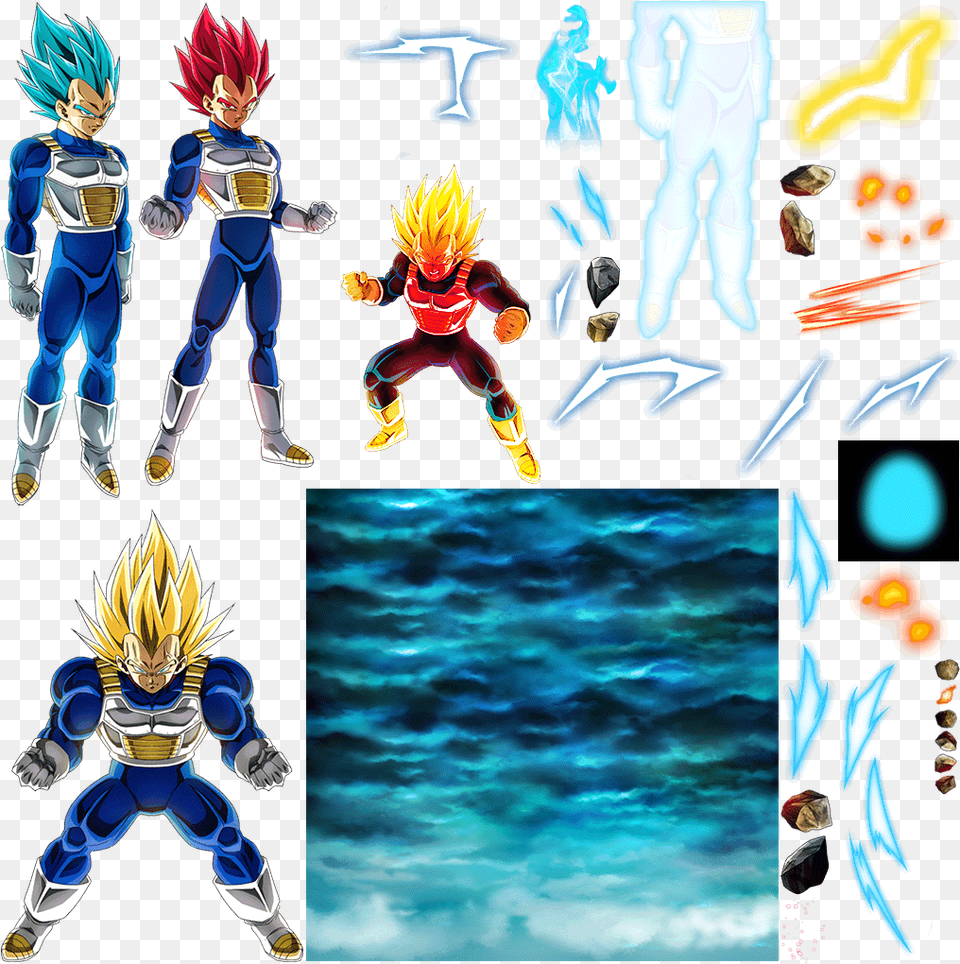 Dokkan Assets Super Saiyan Vegeta, Publication, Book, Comics, Person Png