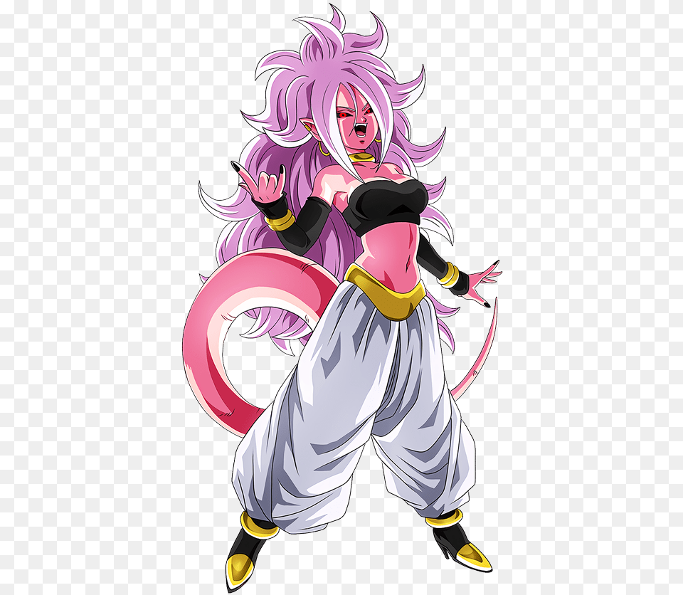 Dokkan Battle Android 21, Book, Comics, Publication, Person Free Png Download