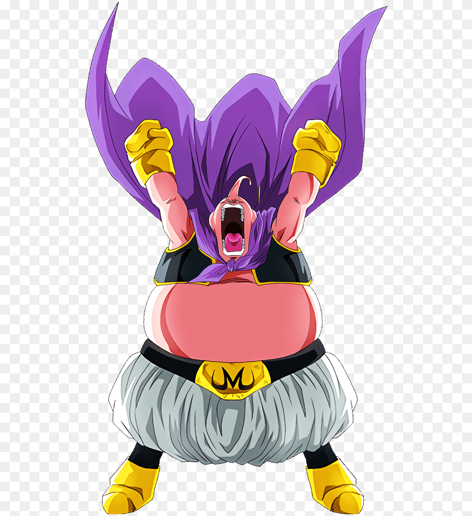 Dokkanbattle Eruption Of Anger Majin Buu Dragon Ball Majin Buu, Book, Comics, Publication, Purple Png Image