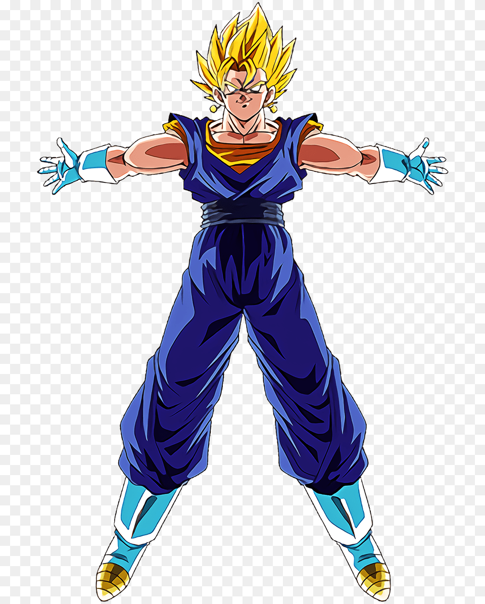 Dokkanbattle Limitless Radiance Super Vegito Hd Lr Super Vegito Assets, Book, Comics, Publication, Person Free Png