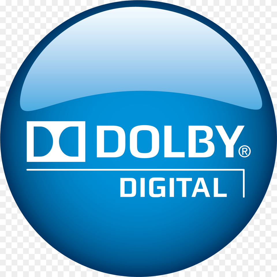 Dolby Digital Provides Five Full Bandwidth Channels Transparent Dolby Digital Logo, Sphere, Badge, Symbol, Disk Free Png Download