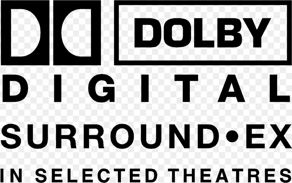 Dolby Digital Surround Ex Logo Dolby Digital Surround Ex In Selected Theatres, Gray Free Transparent Png