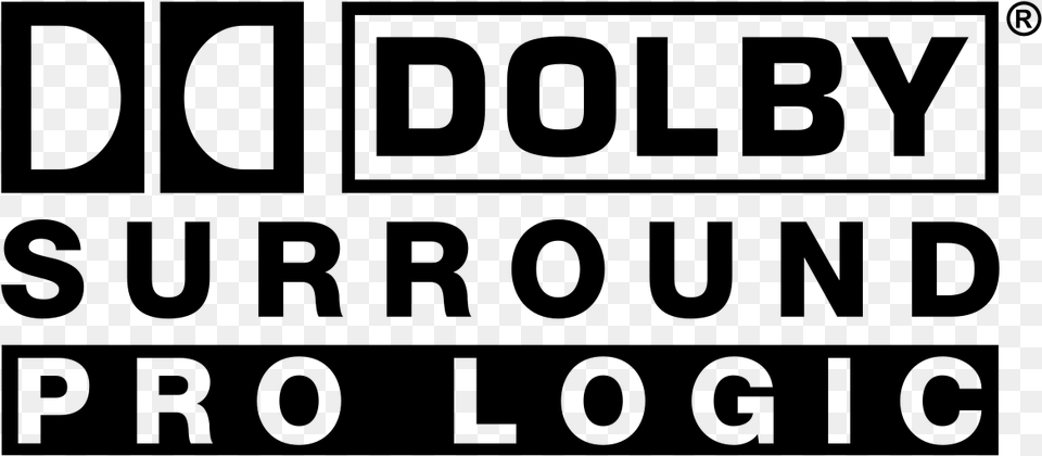 Dolby Pro Logic Logo, Gray Free Png