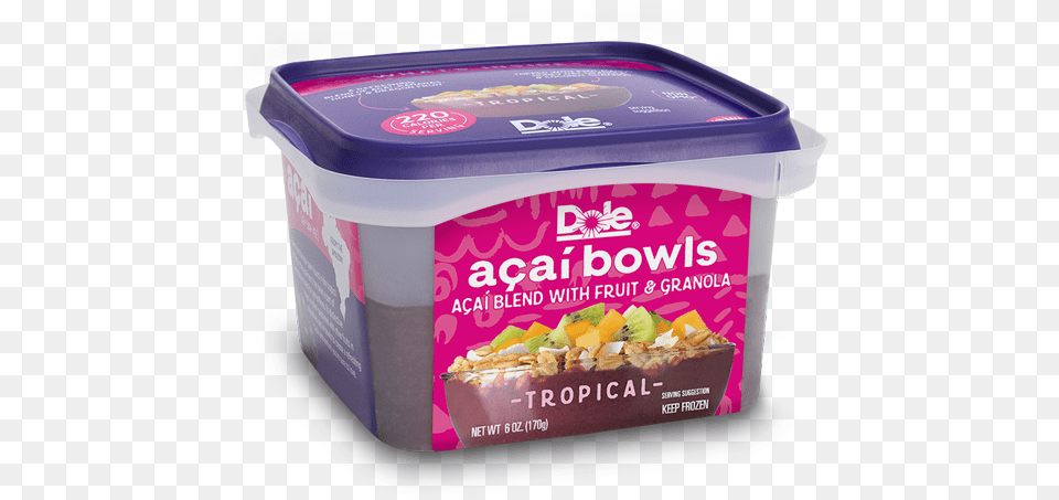 Dole Acai Bowl Tropical, Dessert, Food, Lunch, Meal Free Transparent Png