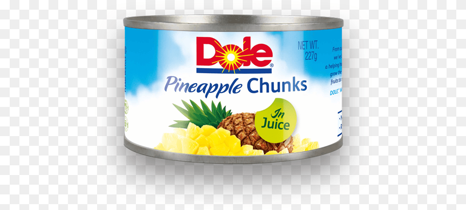 Dole Pineapple Chunks Dole Premium Tropical Pineapple Chunks In Juice, Aluminium, Tin, Can, Canned Goods Png Image