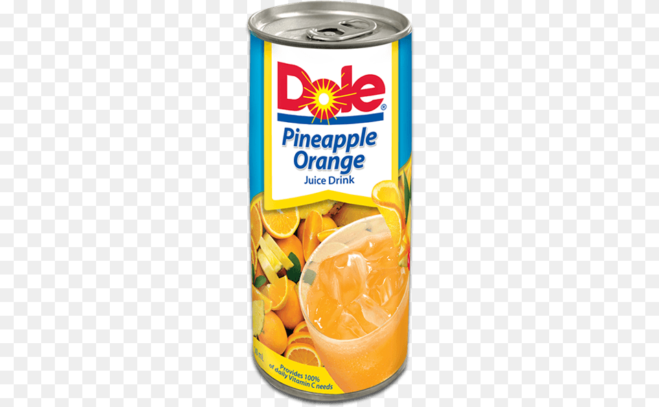 Dole Pineapple Orange Juice Drink Dole Pineapple Juice, Beverage, Tin, Citrus Fruit, Food Png