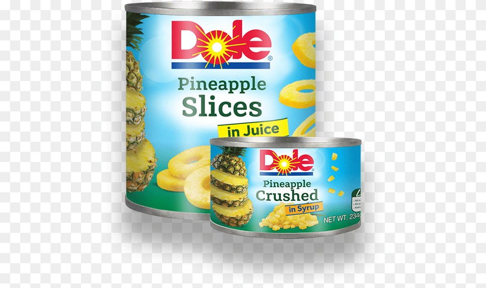 Dole Pineapple Slices, Aluminium, Tin, Food, Fruit Free Transparent Png