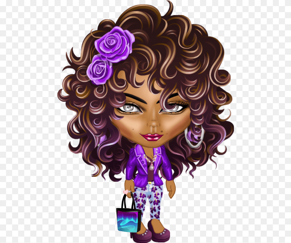 Doll, Purple, Adult, Female, Person Png