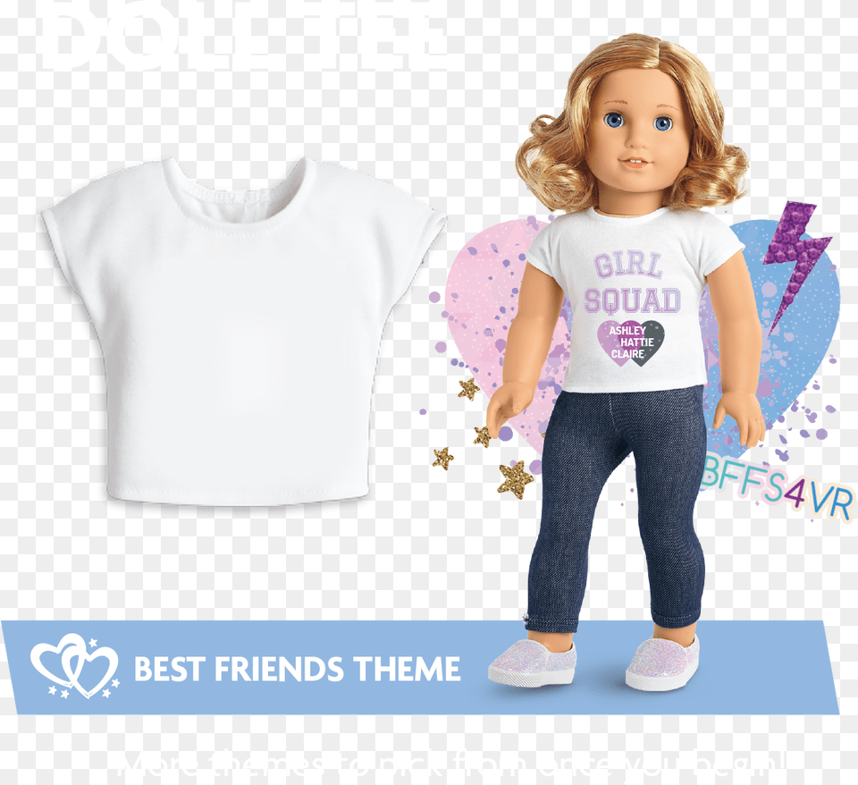 Doll, Child, Clothing, T-shirt, Person Free Transparent Png