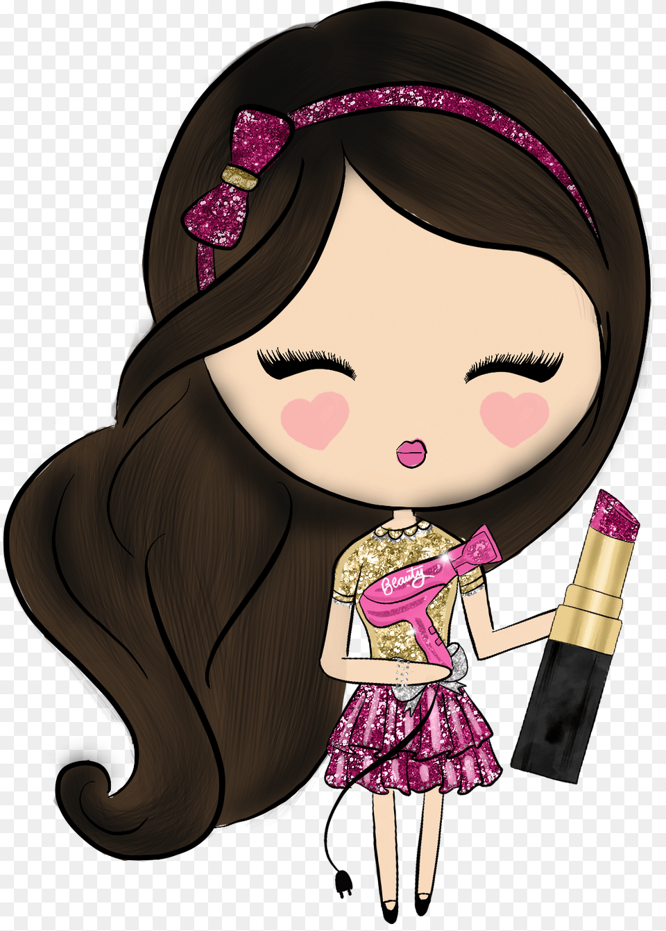 Doll, Cosmetics, Lipstick, Adult, Toy Png Image