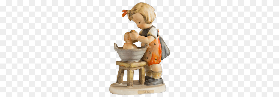 Doll Bath Hummel Figurine, Baby, Person, Pottery Png