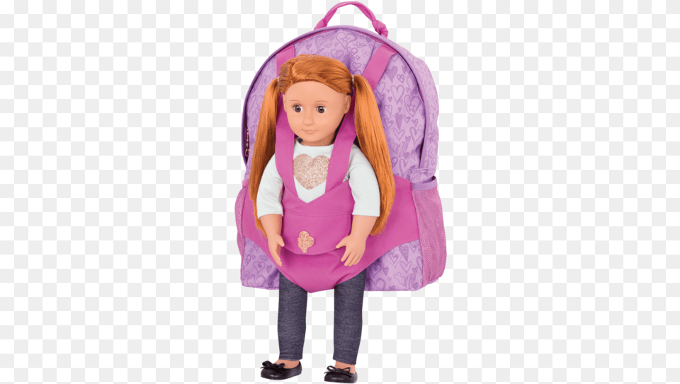 Doll Carrier Backpack Our Generation Backpacks, Bag, Child, Female, Girl Free Png Download
