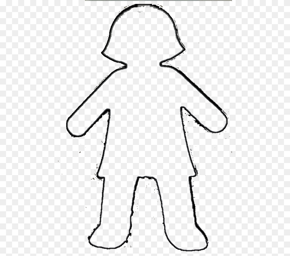 Doll Clipart Doll Outline, Silhouette, Stencil Png