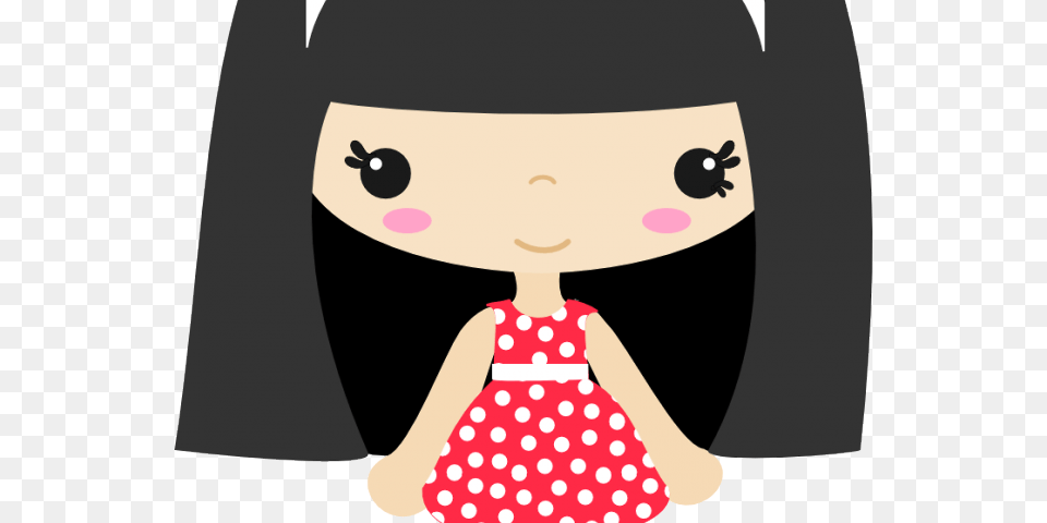 Doll Clipart Graduation Girl Black Hair Clipart, Toy, Baby, Person, Pattern Free Png