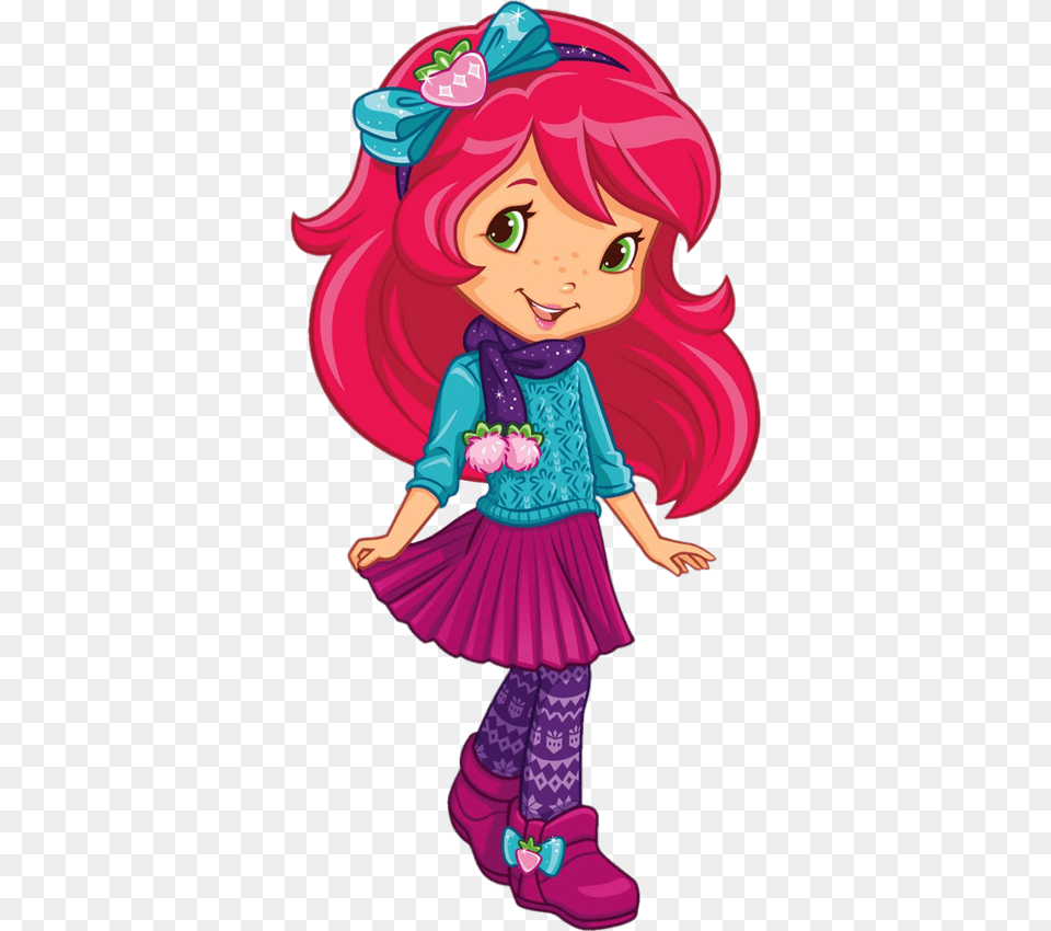 Doll Clipart Shoppie Huckleberry Pie Strawberry Shortcake Cartoon, Book, Publication, Comics, Person Free Png Download