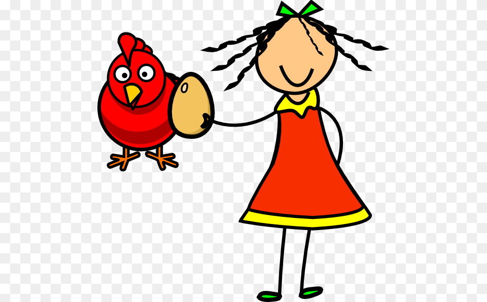 Doll Fed Egg To Hen Clip Art, Person, Animal, Bird, Face Png Image