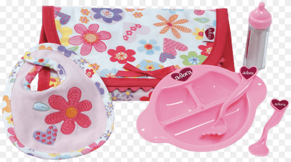 Doll Feeding Set Toys R Us Baby Bottles Adora Baby Dolls Accessories, Plate, Bag, Handbag Png