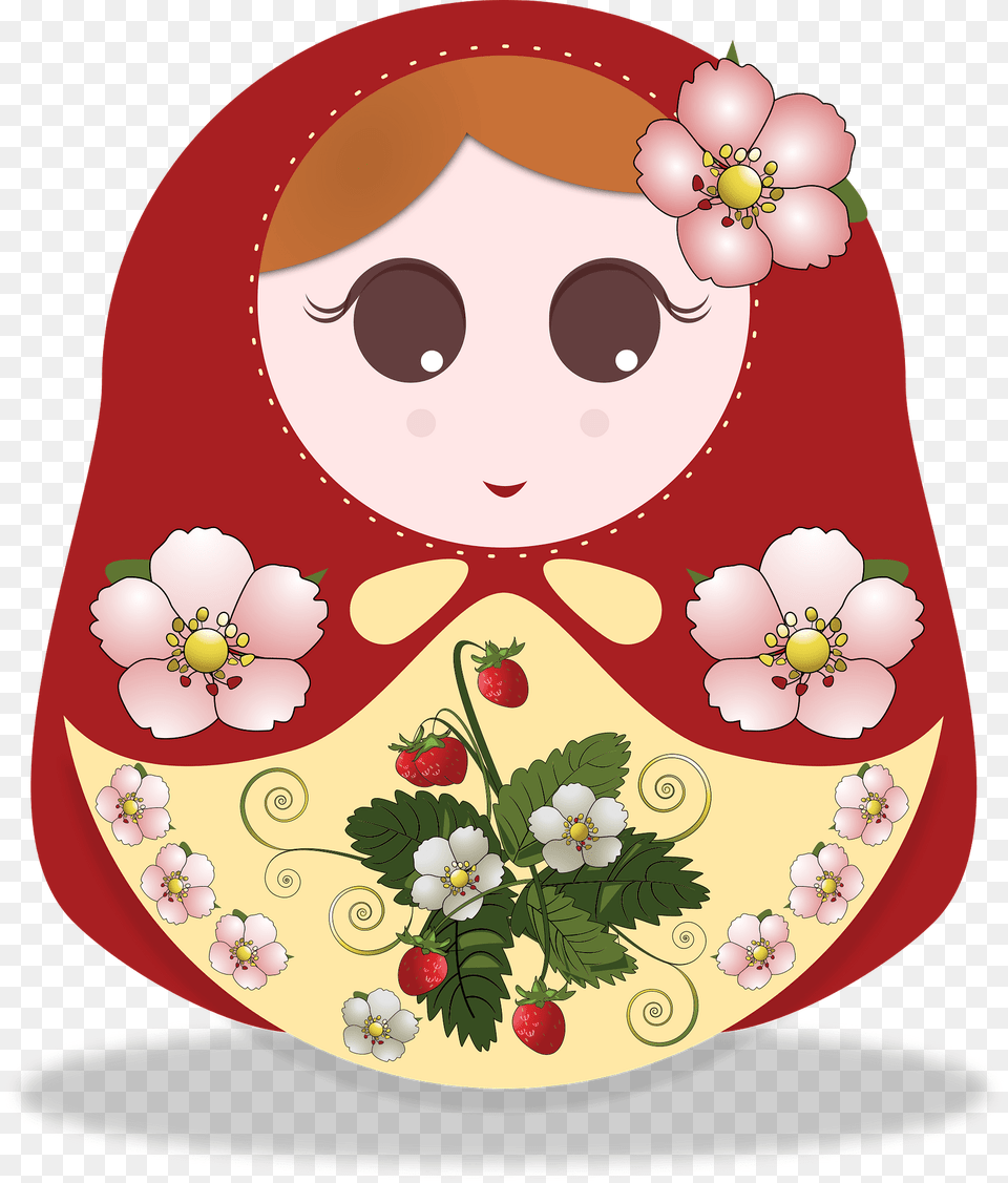 Doll Russian Strawberry Clipart, Birthday Cake, Food, Dessert, Cream Free Png