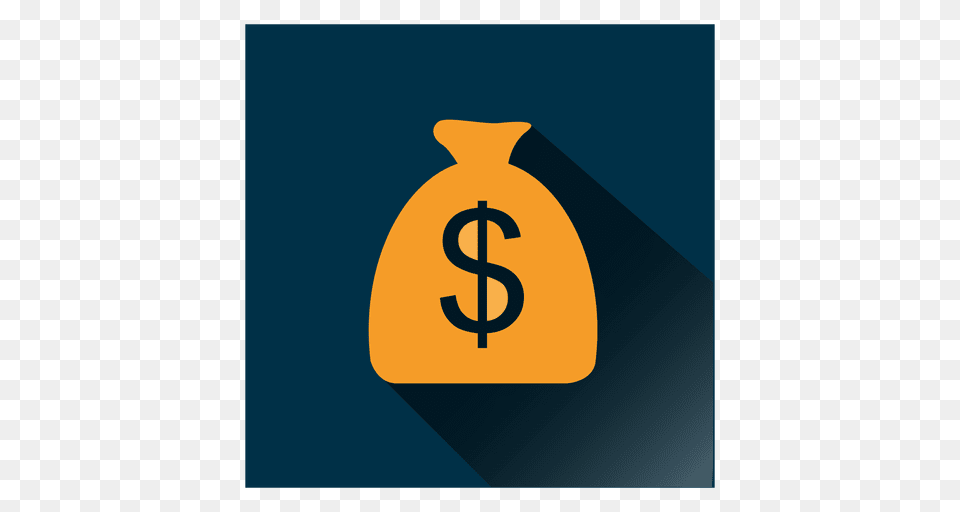 Dollar Bag Square Icon, Symbol, Text, Logo Free Png