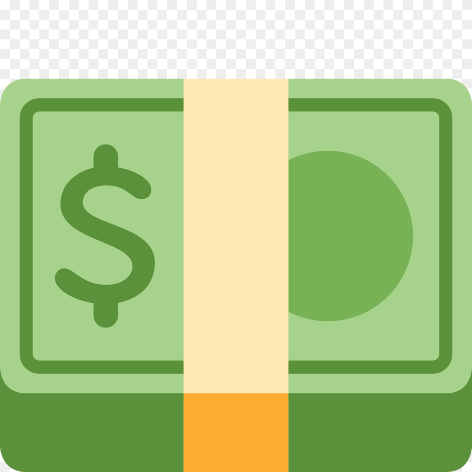 Dollar Banknote Emoji Clipart, Symbol, Text, Number Free Png